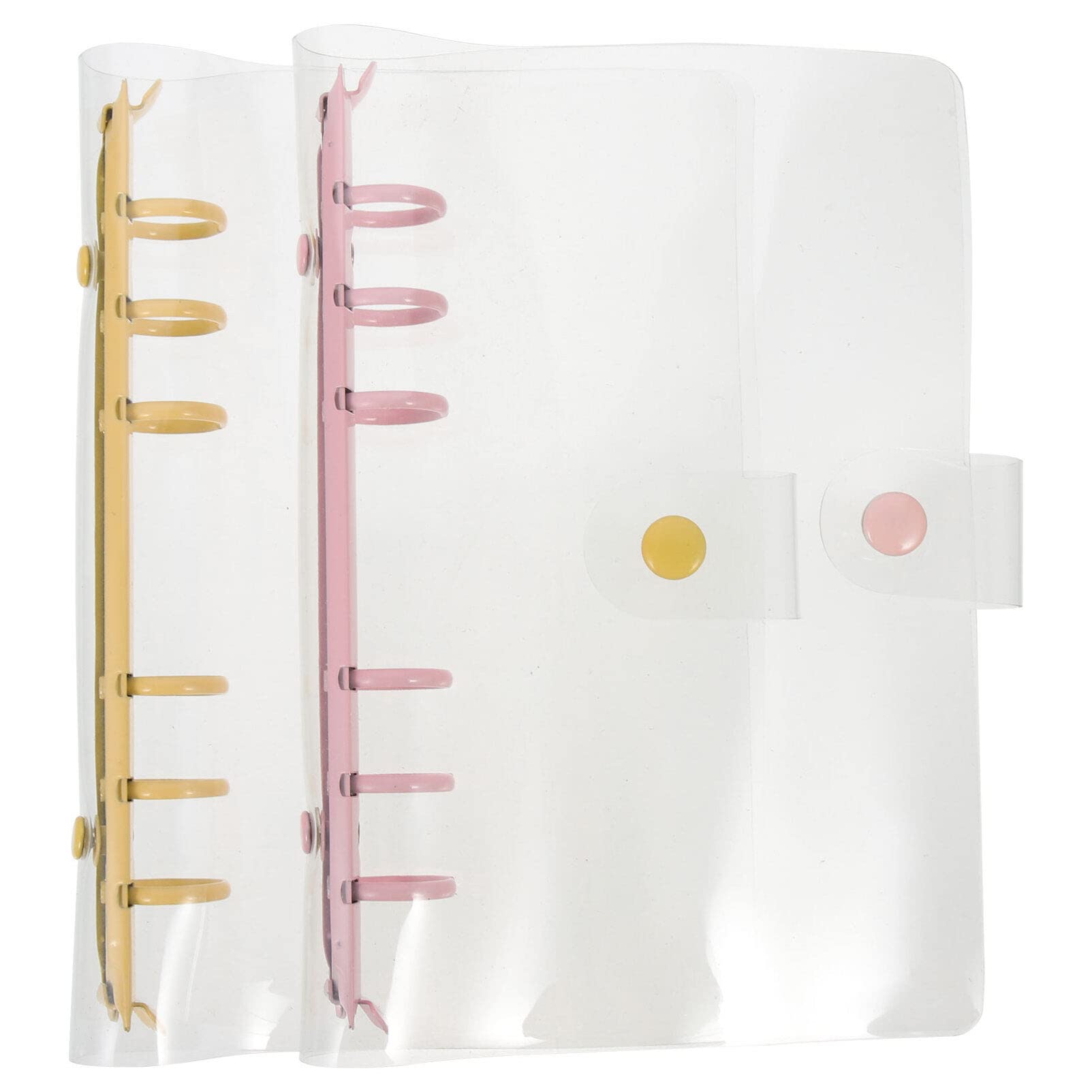 Amazon | COHEALI 2 個 クリア 6リング バインダー カバー Pvc ノート